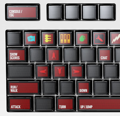 Optimus keyboard - Quake-mode (groot)