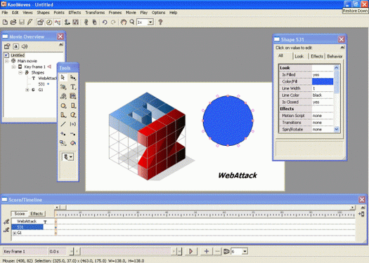 KoolMoves screenshot (resized)