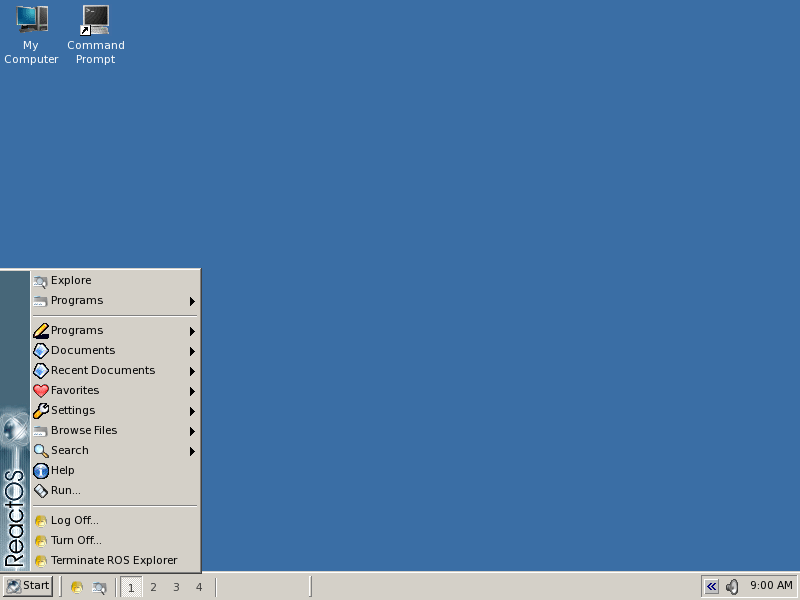 ReactOS 0.2.7 screenshot