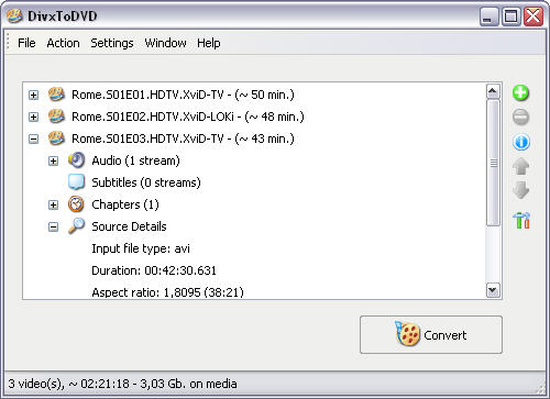 DivxToDVD 1.99.14 screenshot