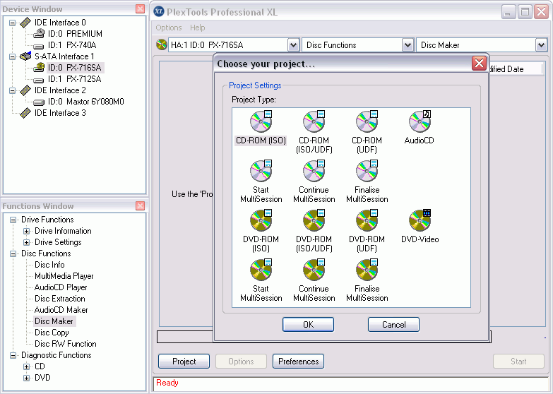 PlexTools Professional XL screenshot