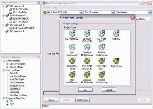 PlexTools Professional XL screenshot (resized)
