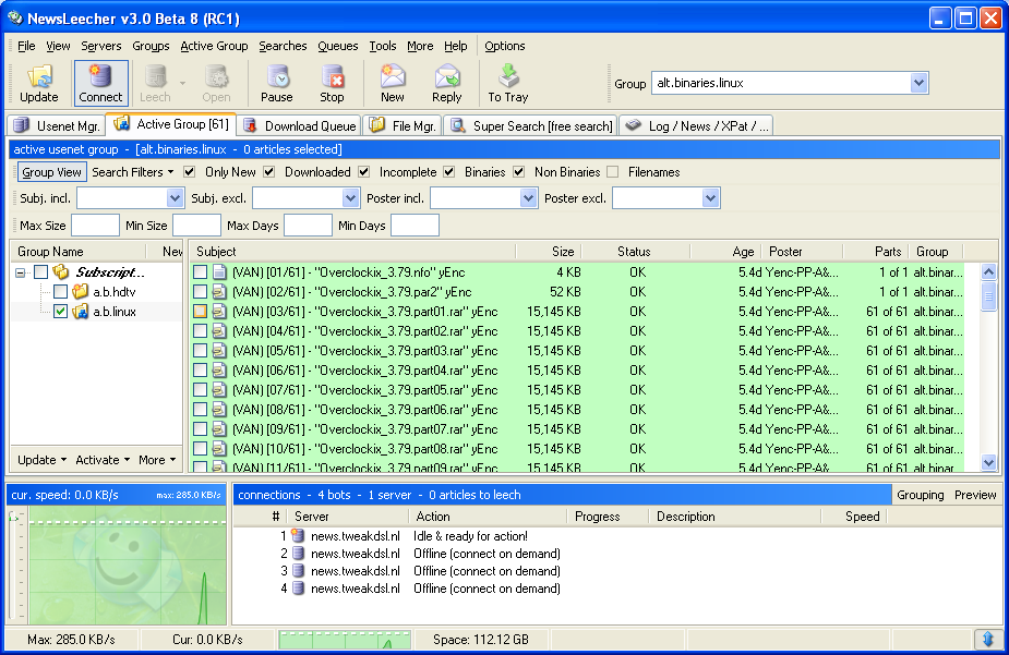 NewsLeecher v3.0 Beta 8 (RC1) screenshot