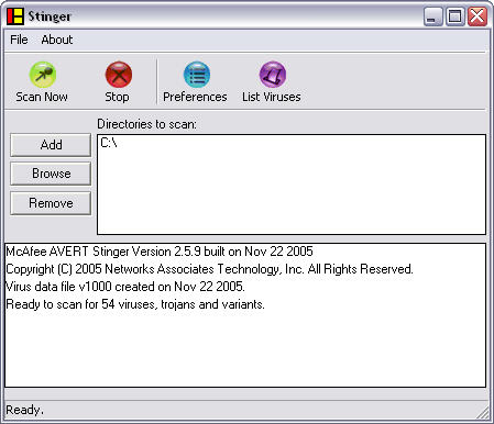 McAfee Stinger 2.5.9