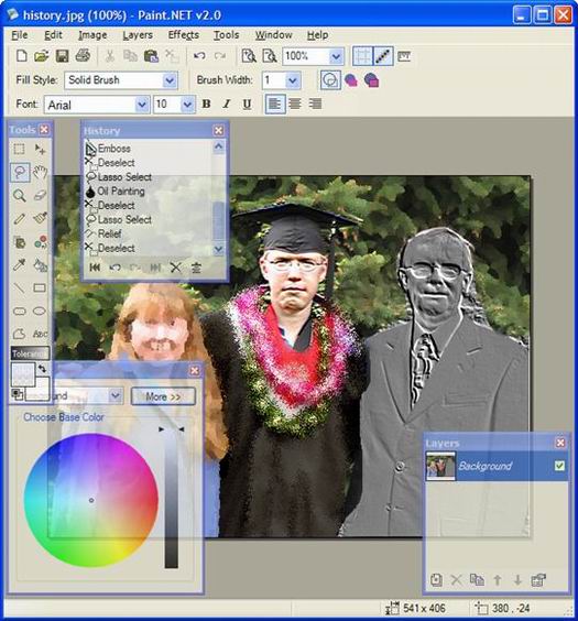 Paint.NET 2.0 screenshot