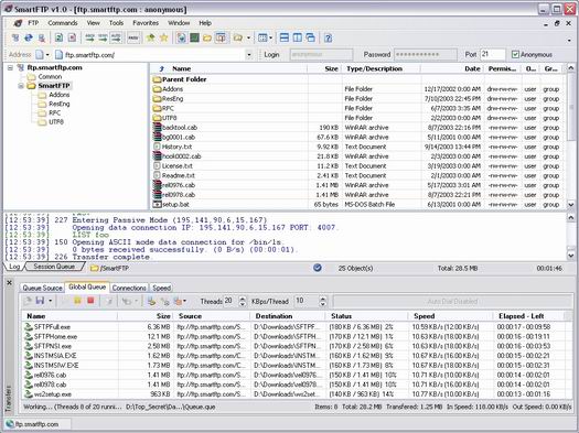 SmartFTP screenshot (resized)