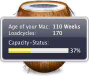 coconutBattery 2.1 widget