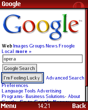 Opera Mini - Google