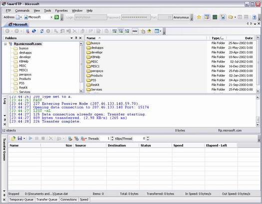 SmartFTP 2.0 build 993 screenshot (resized)