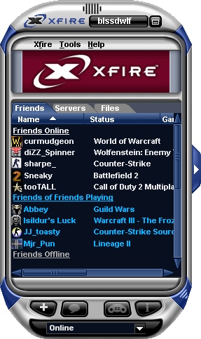 Xfire screenshot