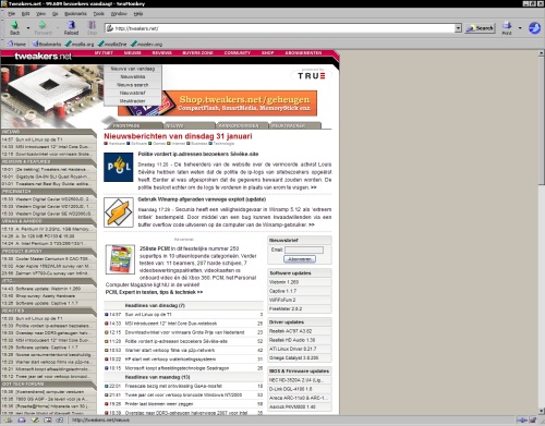 Mozilla SeaMonkey 1.0 final - Tweakers.net (klein)