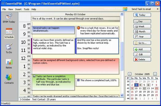 EssentialPIM screenshot (resized)