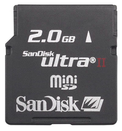 Secure Digital Card Mini 2GB (Sandisk, Ultra II)