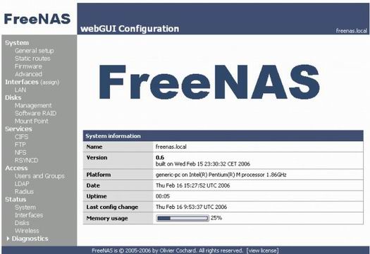 FreeNAS screenshot (resized)