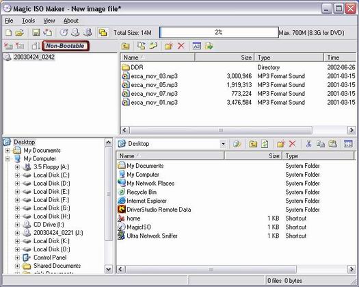 MagicISO screenshot (resized)