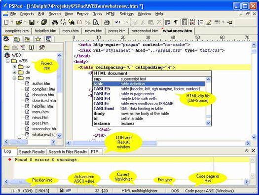 PSPad screenshot (resized)