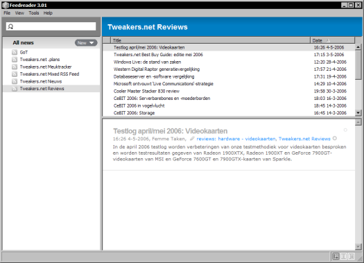 Feedreader 3.01 (klein)