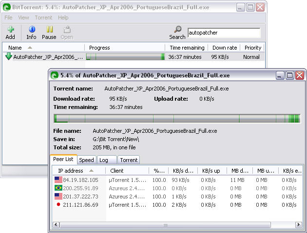 BitTorrent 4.9.3 beta screenshot
