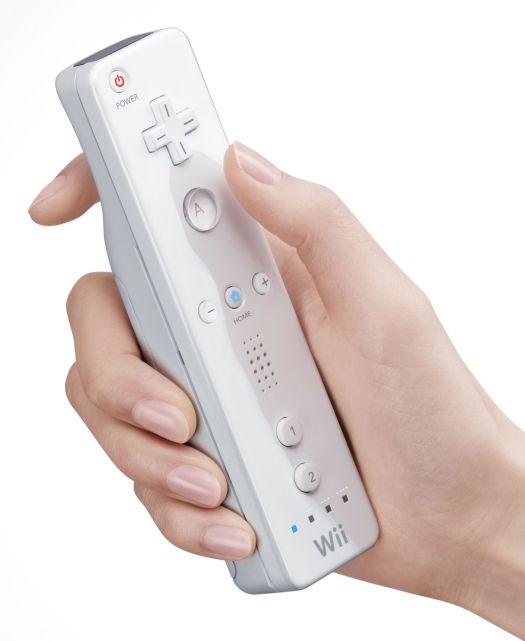 Nintendo Wii-controller final design in handen