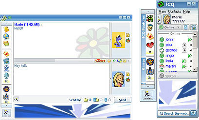 ICQ 5.1 screenshot (klein)