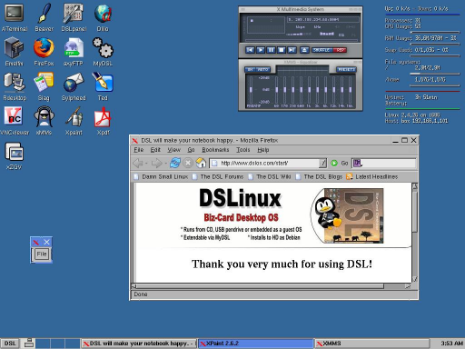 Damn Small Linux 2.4 (klein)