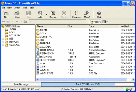 PowerISO screenshot (low quality)