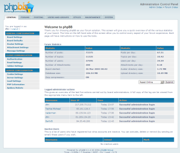 De nieuwe Admin Control Panel van phpBB 3.0