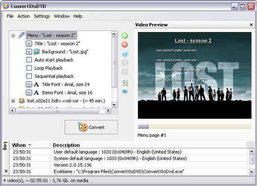 ConvertXToDVD 2.0.15.136 screenshot (resized)