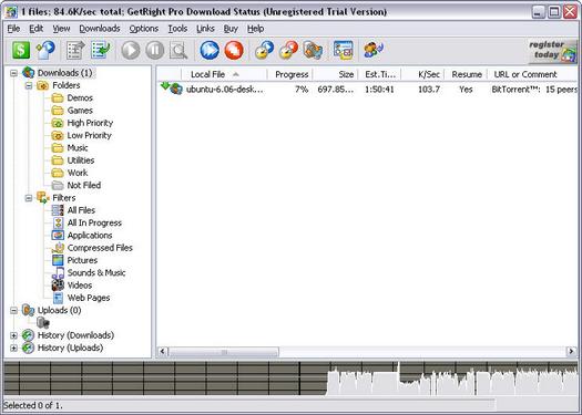 GetRight Pro 6.0b screenshot (resized)