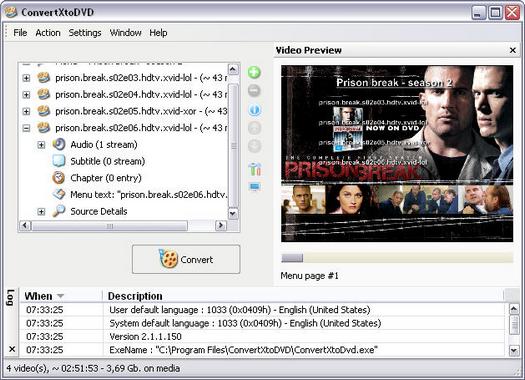 ConvertXtoDVD 2.1.1.150 screenshot (resized)