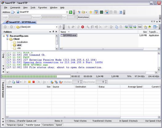 SmartFTP 2.0 build 999 screenshot (resized)