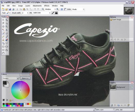 Paint.NET 3.0 alpha 1 screenshot (resized)