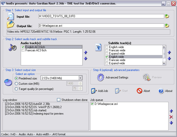 Auto Gordian Knot 2.36 beta screenshot