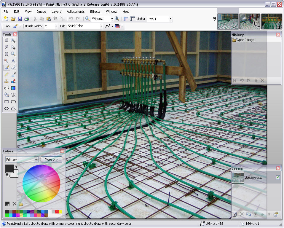 Paint.NET 3.0 alpha 2 screenshot