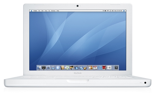 Apple MacBook white - vooraanzicht