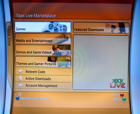 Xbox 360 Fall Update 2006 - Vernieuwde Marketplace