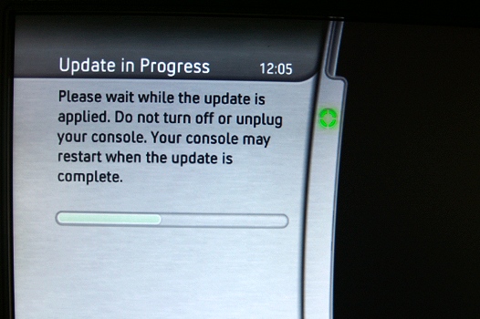 Xbox 360 Fall Update 2006 - Update in Progress
