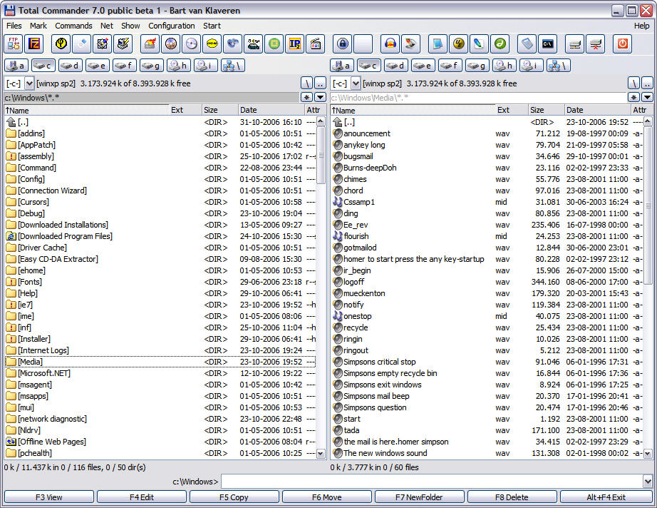 Total Commander 7.0 public beta 1 screenshot
