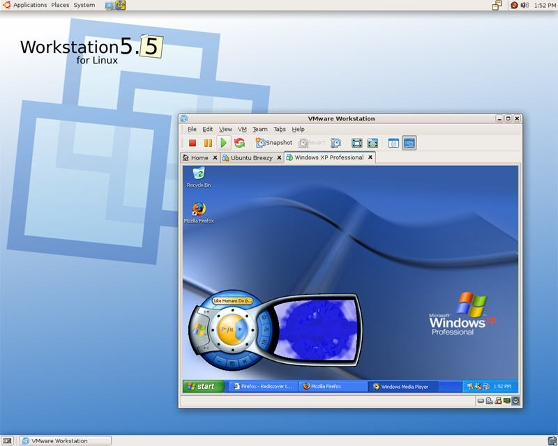 VMware Workstation 5.5 screenshot