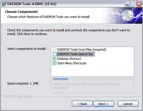 Daemon Tools 4.08 screenshot