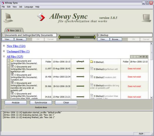 Allway Sync 5.0.5 screenshot (resized)