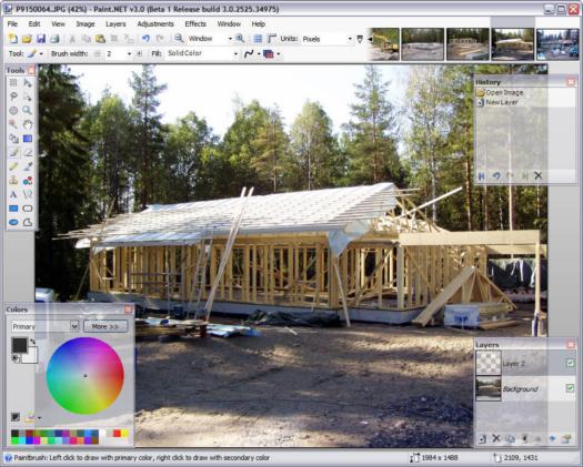 Paint.NET 3.0 beta 1 screenshot (resized)