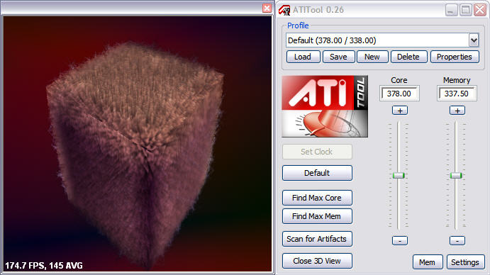 ATiTool 0.26 screenshot