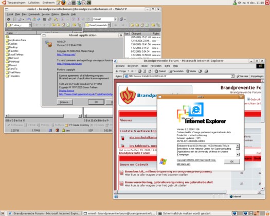 Wine onder Ubuntu screenshot (resized)