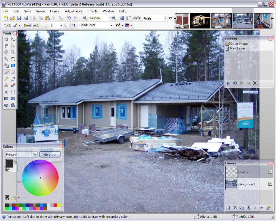 Paint.NET 3.0 beta 2 screenshot