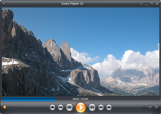 Zoom Player 5.00 screesnhot (resized)