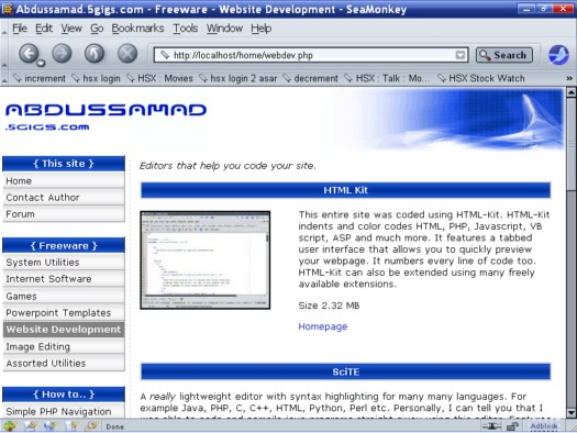 Mozilla SeaMonkey screenshot (resized)