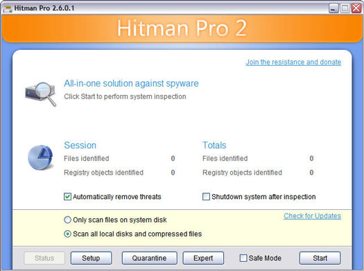 Hitman Pro 2.6.0.1 scrrenshot (resized)