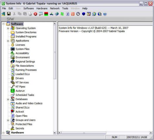 SIW 1.67 build 625 screenshot (rezied)