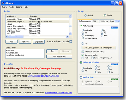 nHancer 2.2.1 screenshot (resezed)